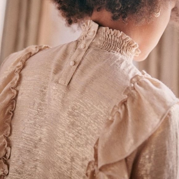 Sezane Filomene Blouse size 36 NWT - Picture 3 of 12